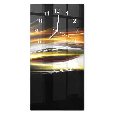 Horloge murale en verre rectangulaire Abstraction