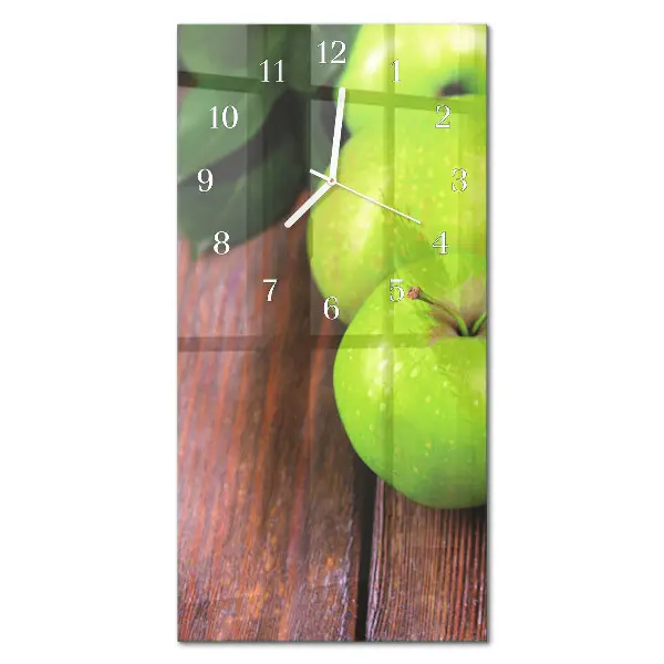 Horloge murale en verre rectangulaire Table apple