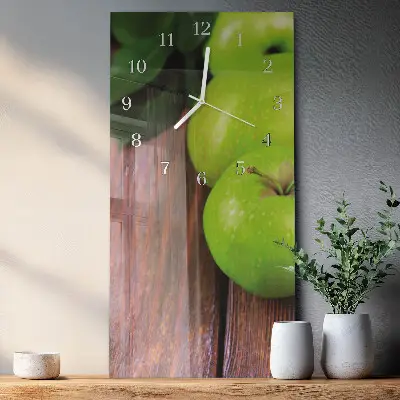 Horloge murale en verre rectangulaire Table apple