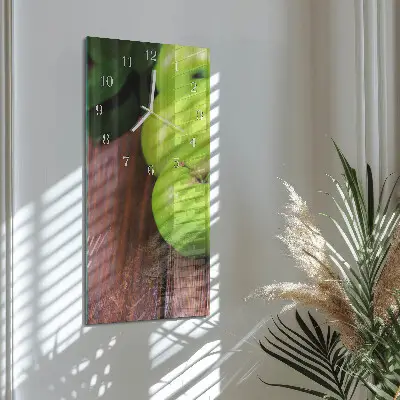 Horloge murale en verre rectangulaire Table apple
