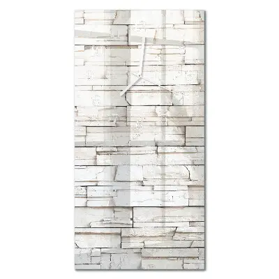 Horloge murale en verre rectangulaire Mâchefer