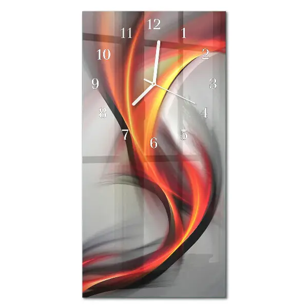 Horloge murale en verre rectangulaire Abstraction