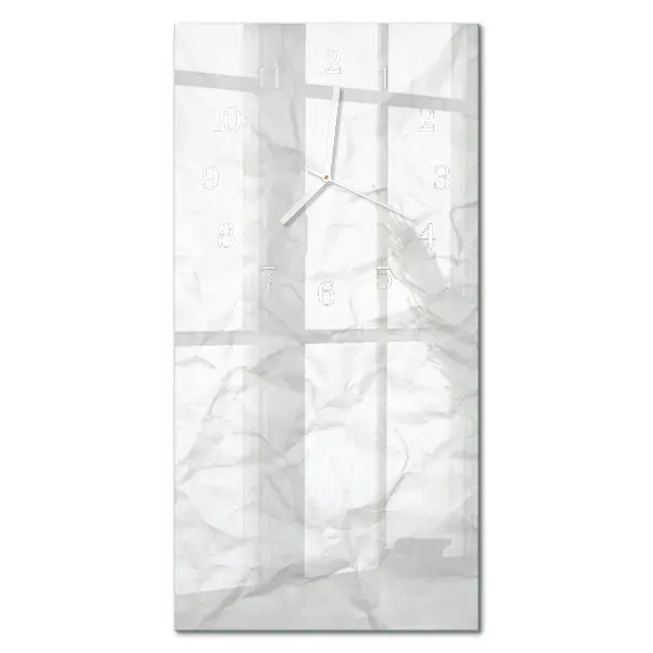 Horloge murale en verre rectangulaire Une feuille de papier