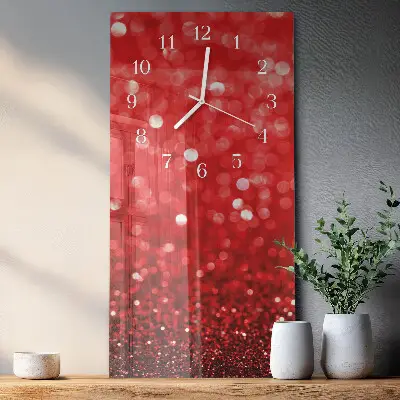 Horloge murale en verre rectangulaire Apparence