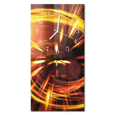 Horloge murale en verre rectangulaire Modèle