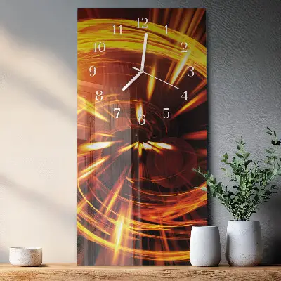 Horloge murale en verre rectangulaire Modèle