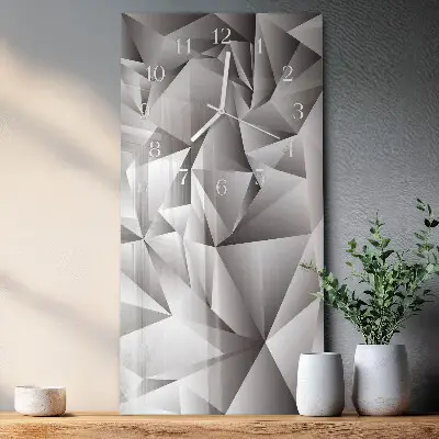 Horloge murale en verre rectangulaire Modèle