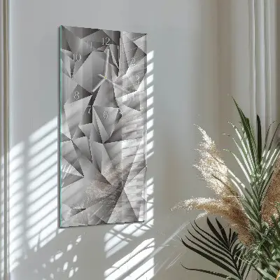 Horloge murale en verre rectangulaire Modèle