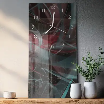 Horloge murale en verre rectangulaire Modèle