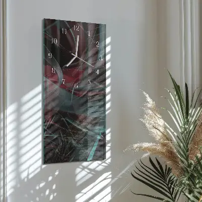 Horloge murale en verre rectangulaire Modèle