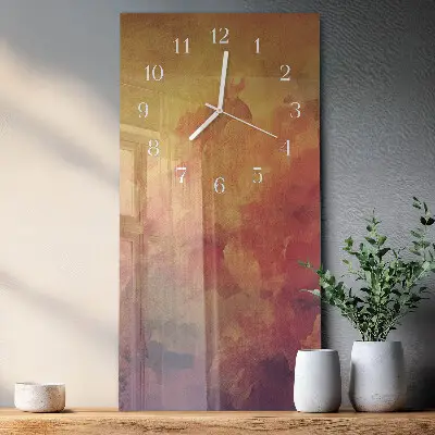 Horloge murale en verre rectangulaire Modèle