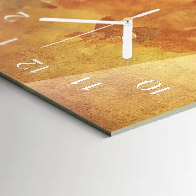 Horloge murale en verre rectangulaire Modèle