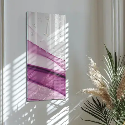 Horloge murale en verre rectangulaire Abstraction