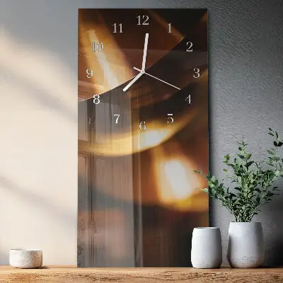 Horloge murale en verre rectangulaire Modèle