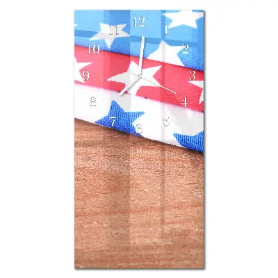 Horloge murale en verre rectangulaire Nappes