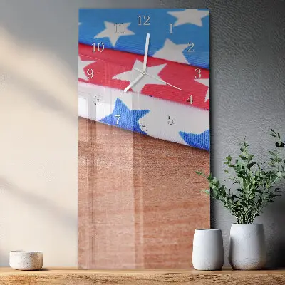 Horloge murale en verre rectangulaire Nappes