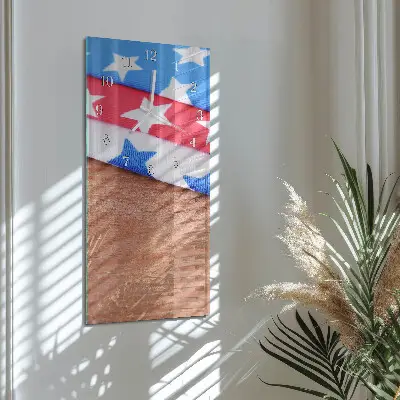 Horloge murale en verre rectangulaire Nappes