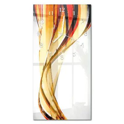 Horloge murale en verre rectangulaire Abstraction