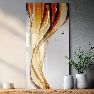 Horloge murale en verre rectangulaire Abstraction
