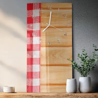 Horloge murale en verre rectangulaire Tableau