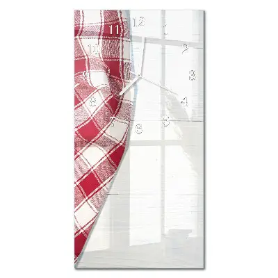 Horloge murale en verre rectangulaire Nappe