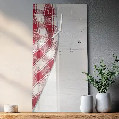 Horloge murale en verre rectangulaire Nappe