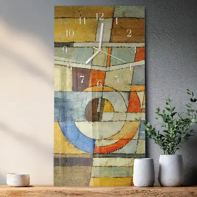 Horloge murale en verre rectangulaire Modèle