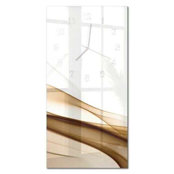 Horloge murale en verre rectangulaire Abstraction