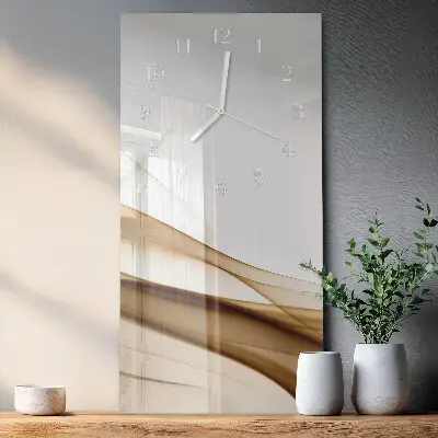 Horloge murale en verre rectangulaire Abstraction