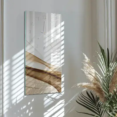 Horloge murale en verre rectangulaire Abstraction