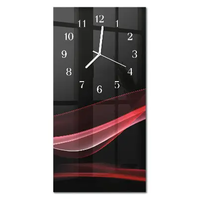 Horloge murale en verre rectangulaire Abstraction