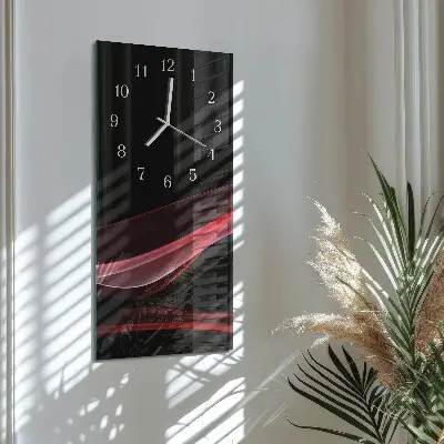 Horloge murale en verre rectangulaire Abstraction