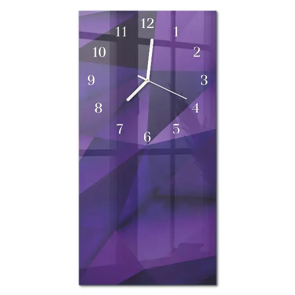 Horloge murale en verre rectangulaire Modèle