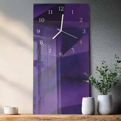 Horloge murale en verre rectangulaire Modèle