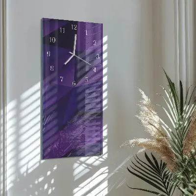 Horloge murale en verre rectangulaire Modèle