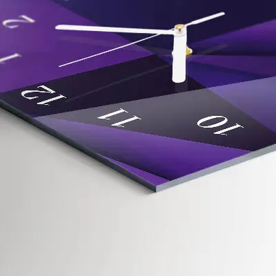 Horloge murale en verre rectangulaire Modèle