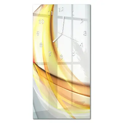 Horloge murale en verre rectangulaire Abstraction