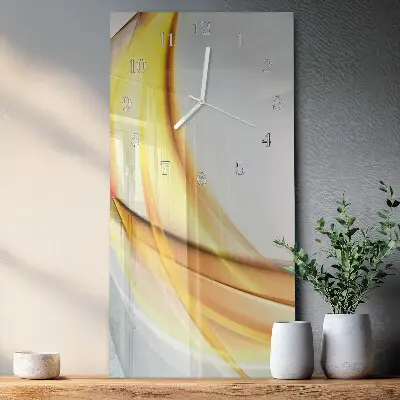 Horloge murale en verre rectangulaire Abstraction