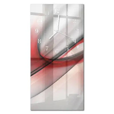 Horloge murale en verre rectangulaire Abstraction
