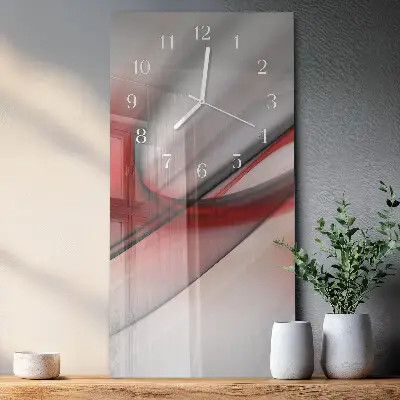 Horloge murale en verre rectangulaire Abstraction