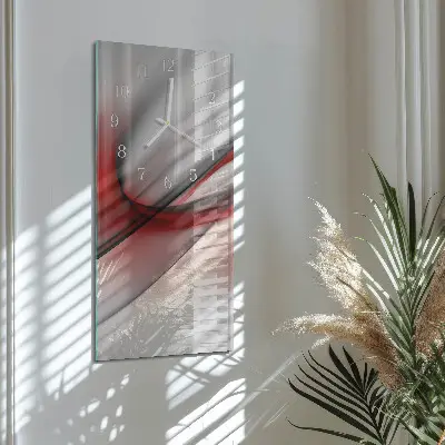 Horloge murale en verre rectangulaire Abstraction
