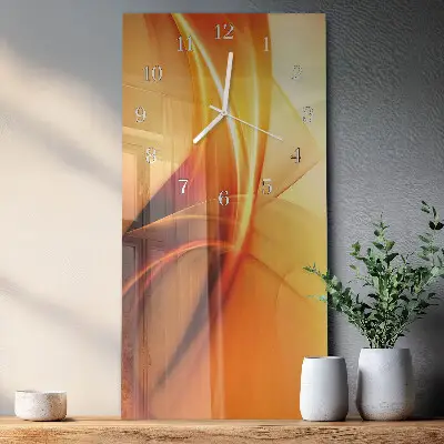 Horloge murale en verre rectangulaire Modèle