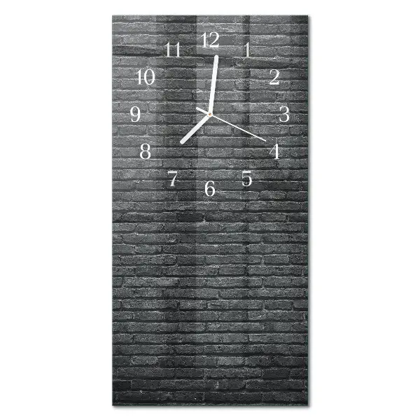 Horloge murale en verre rectangulaire Mâchefer
