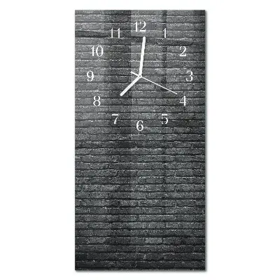 Horloge murale en verre rectangulaire Mâchefer
