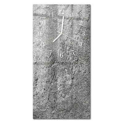 Horloge murale en verre rectangulaire Mur en béton