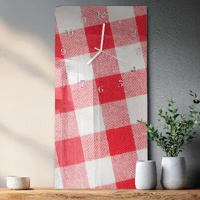 Horloge murale en verre rectangulaire Nappe