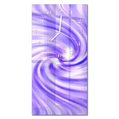 Horloge murale en verre rectangulaire Vortex