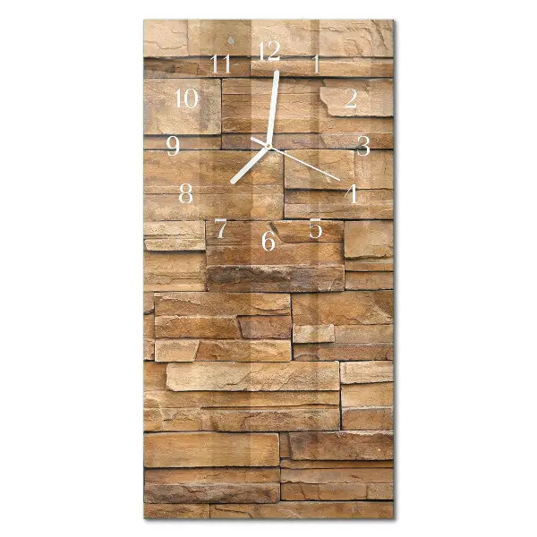 Horloge murale en verre rectangulaire Mâchefer