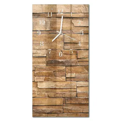 Horloge murale en verre rectangulaire Mâchefer