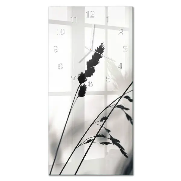 Horloge murale en verre rectangulaire Grain